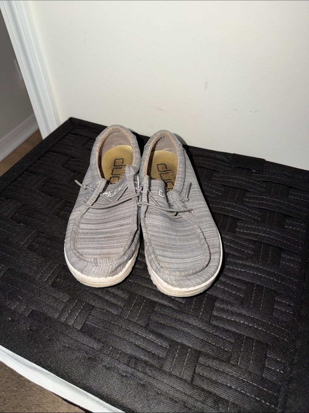 Hey Dude Wally Free Slip-On Loafers in Light Gray